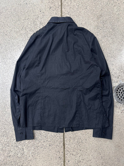Dirk Bikkembergs Metal ‘Shoulder Strap’ Button Up Shirt