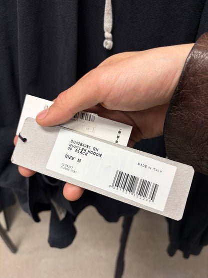 Rick Owens DRKSHDW ‘Hustler’ Black Double Layered Hoodie