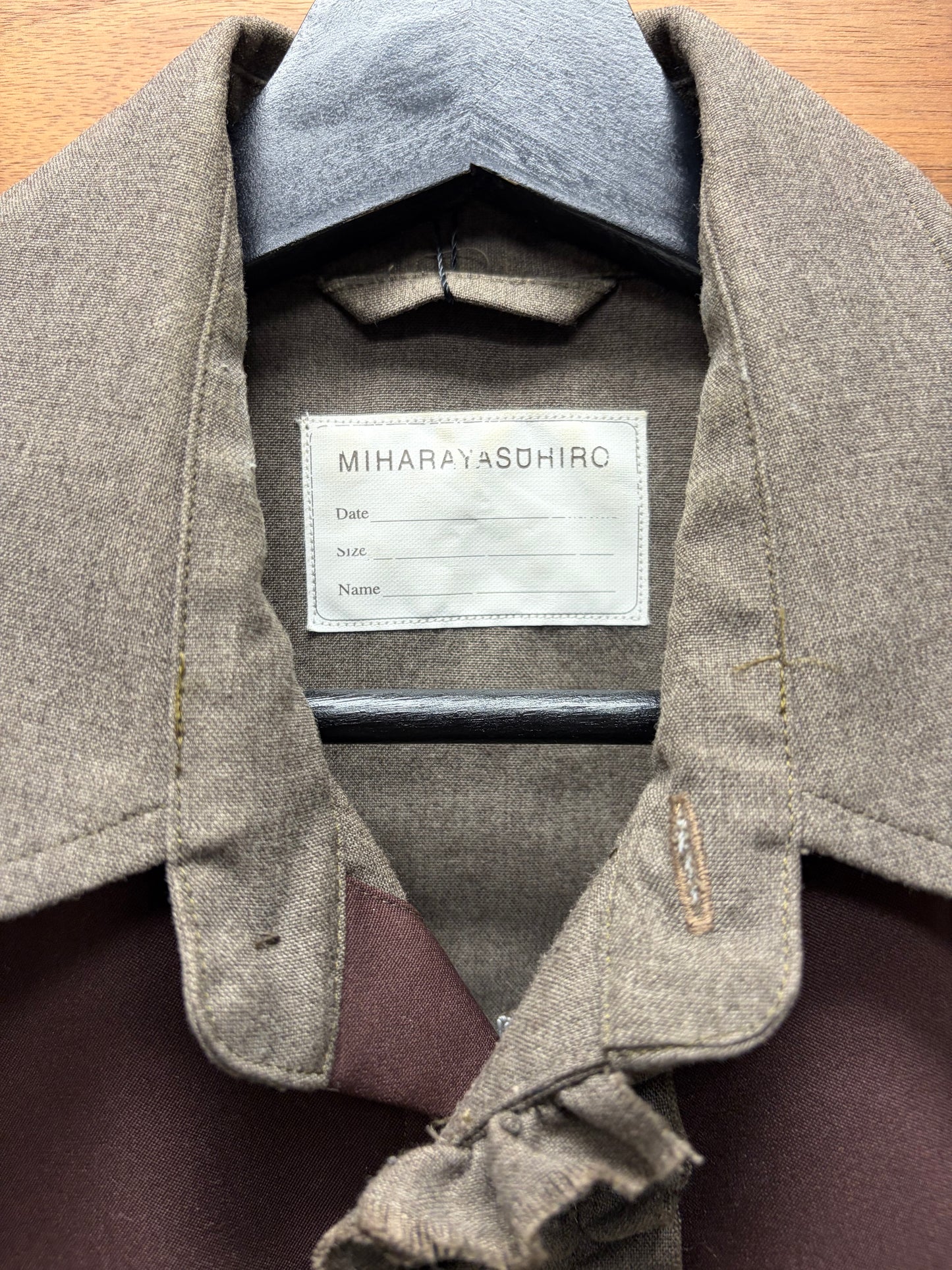 2000s Miharayasuhiro Western Short Sleeve Cutoff Collared Shirt