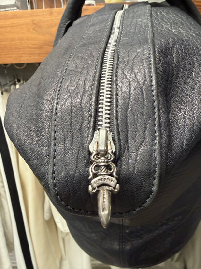 Chrome Hearts ‘Massive Dagger’ 925 Silver / Black Leather Duffle Bag