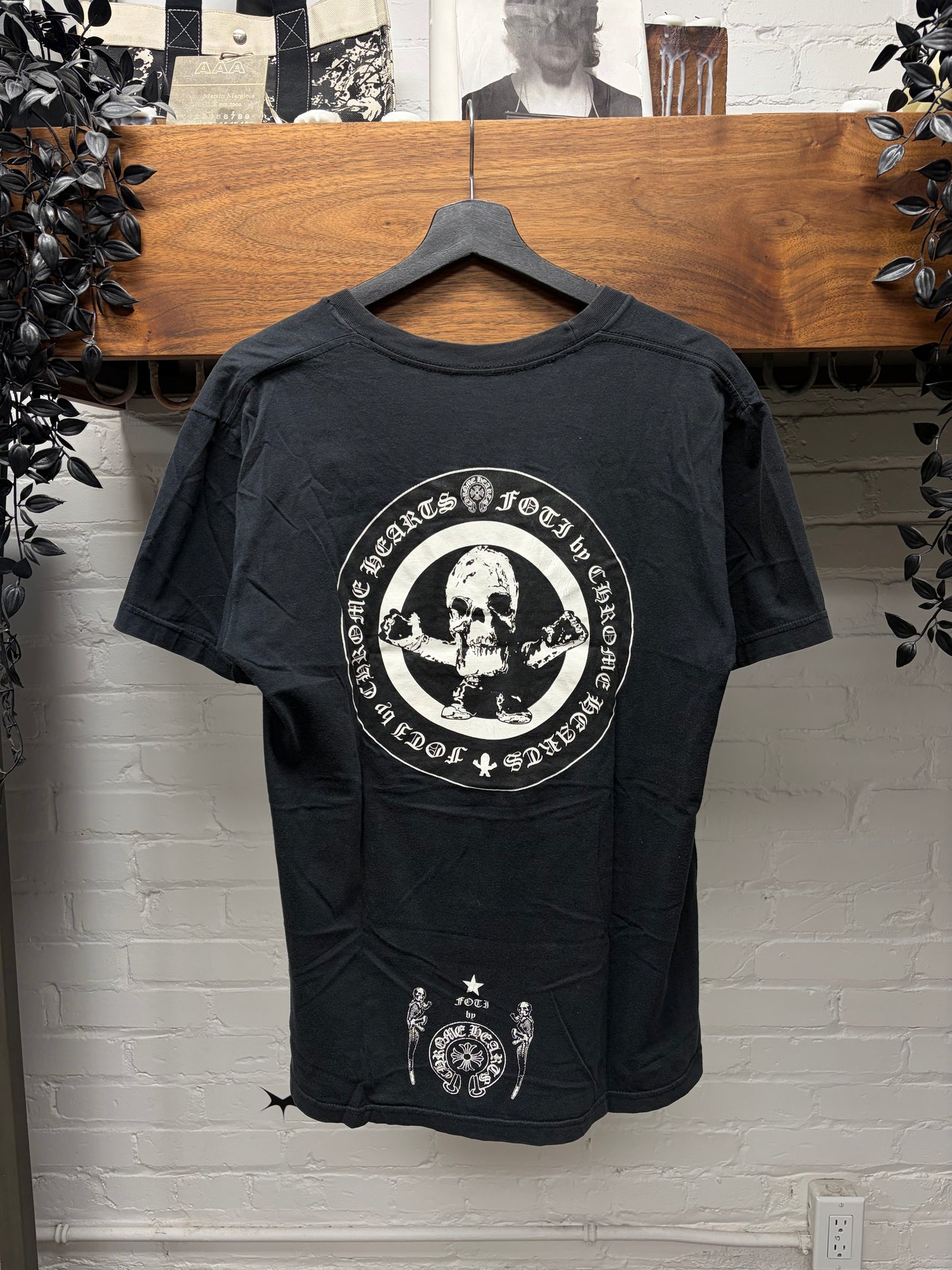 Vintage Chrome Hearts ‘Foti’ Harris Teeter Logo Black Graphic T-Shirt