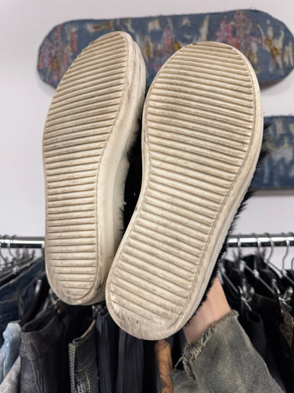 Rick Owens Ramones ‘Pony Hair’ Low Top Sneakers