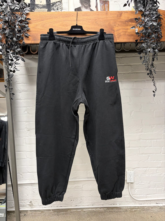 AW2020 Balenciaga ‘Gym Wear’ Black Cotton Sweatpants