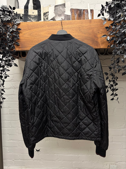 Gucci Quilted Black Padding Liner Bomber Jacket