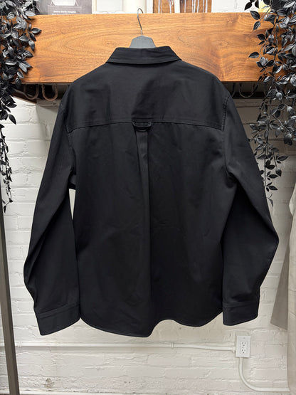 SS2020 Bottega Veneta Twill ‘Single Welt Pocket’ Oversized Black Work-Shirt
