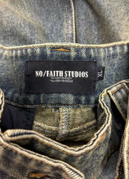 No Faith Studios ‘Wave’ Wide Leg Denim