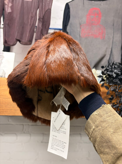 AW1997 Maison Martin Margiela x Bless Genuine Red Fur Wig