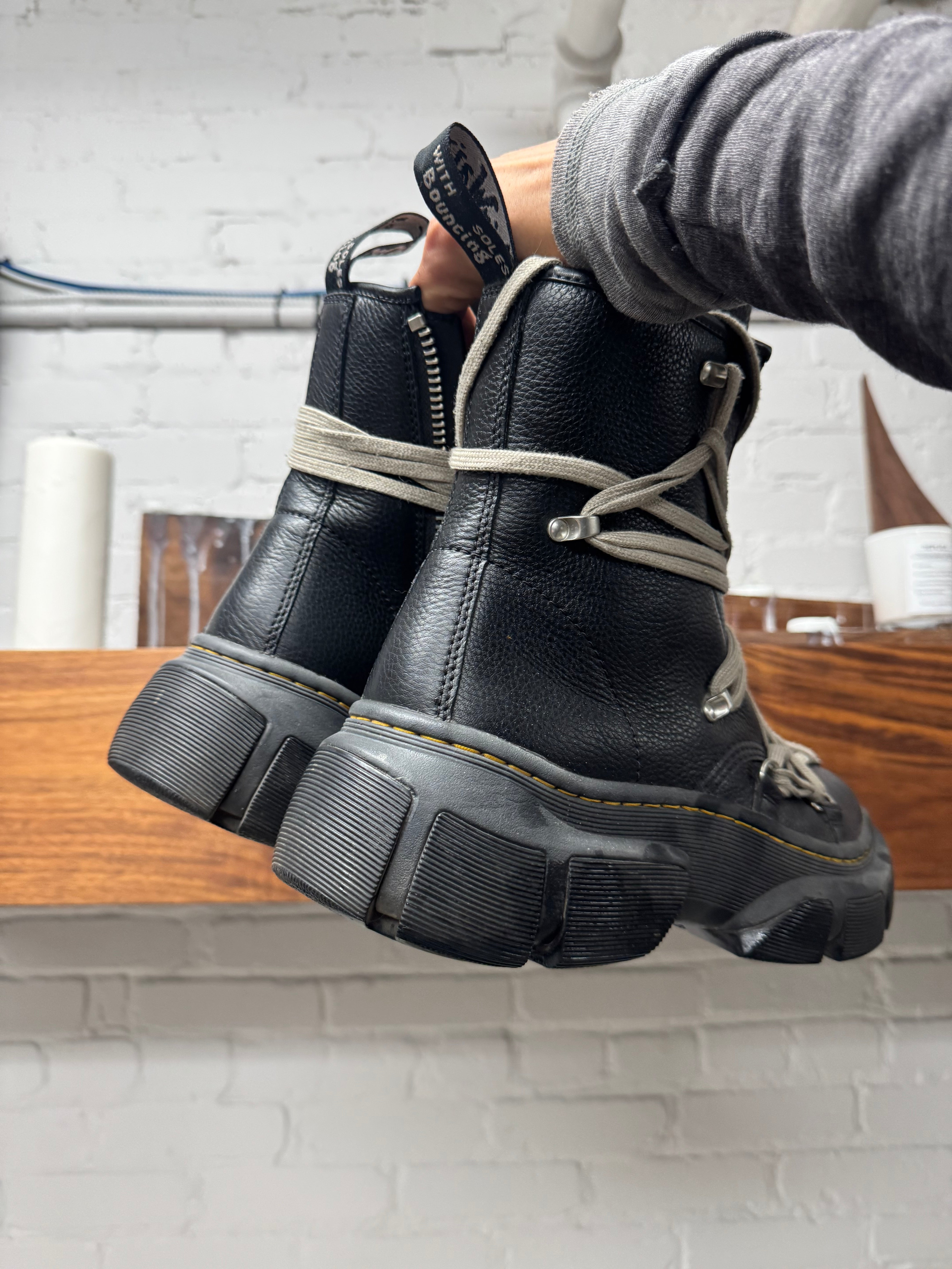 Rick Owens x Doc Martens '1460 DMXL' Pentagram Lace Boots – Alex