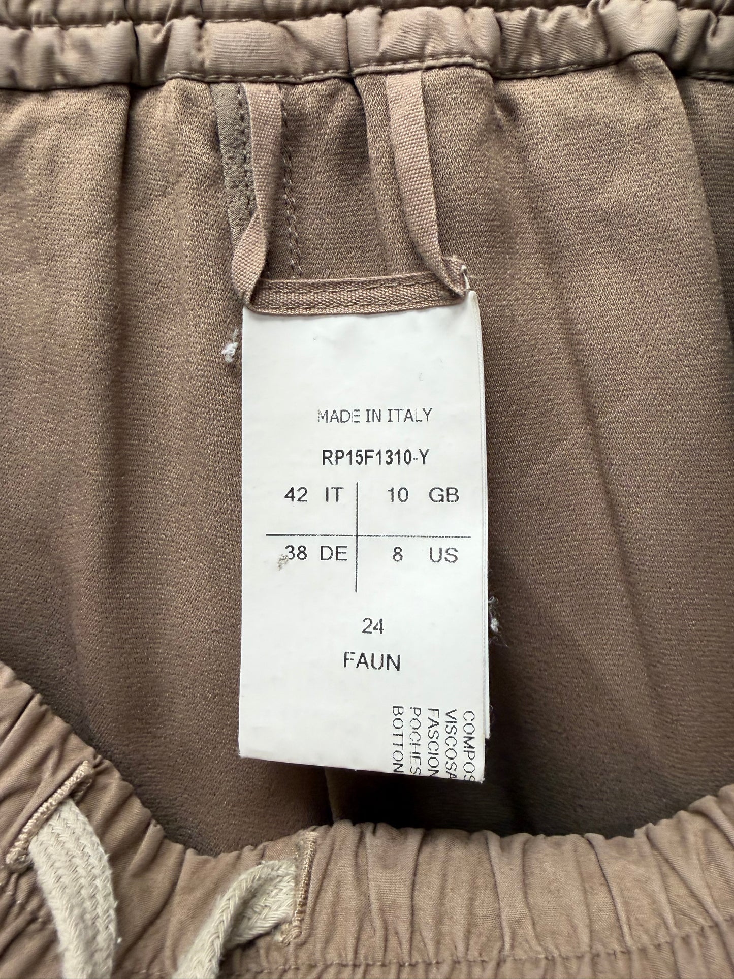 SS2015 Rick Owens ‘Faun’ Mainline Dust Lightweight Pod Shorts