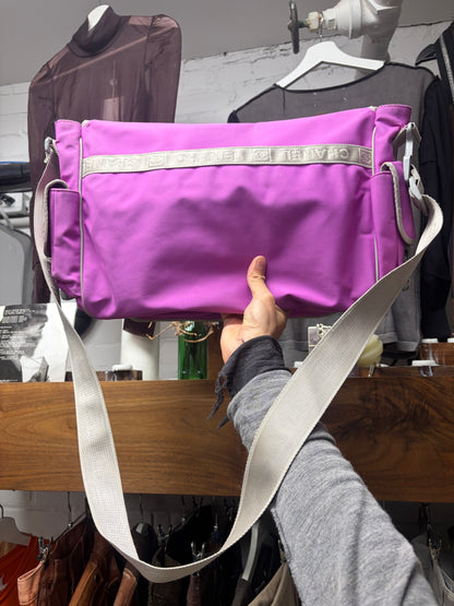 Chanel Sport Quilted Nylon Purple Crossbody/Shoulder Sling Bag