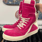 SS2023 Rick Owens ‘Edfu’ Pink Suede Geobaskets