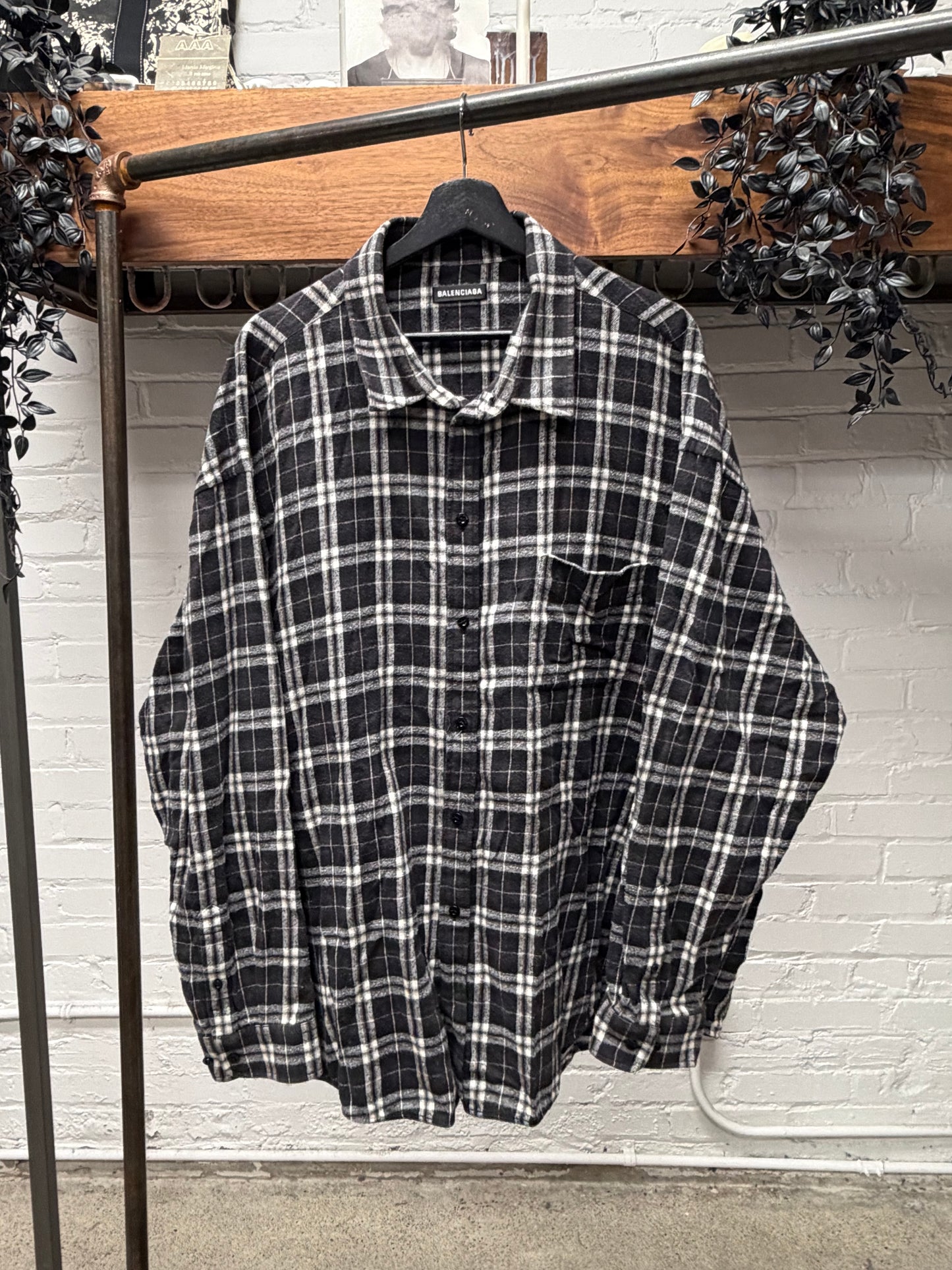 2018 Balenciaga Heavyweight Cotton Flannel