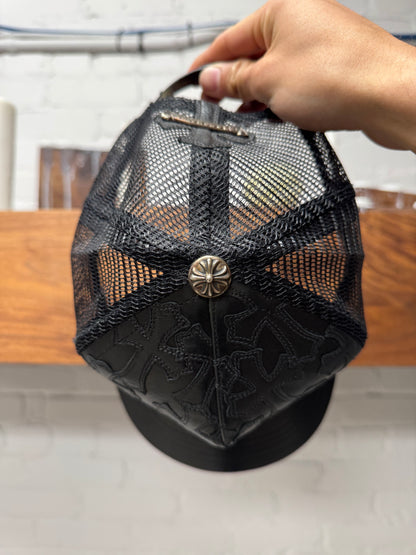 Chrome Hearts ‘Cemetery’ Leather Cross Patch Trucker Hat