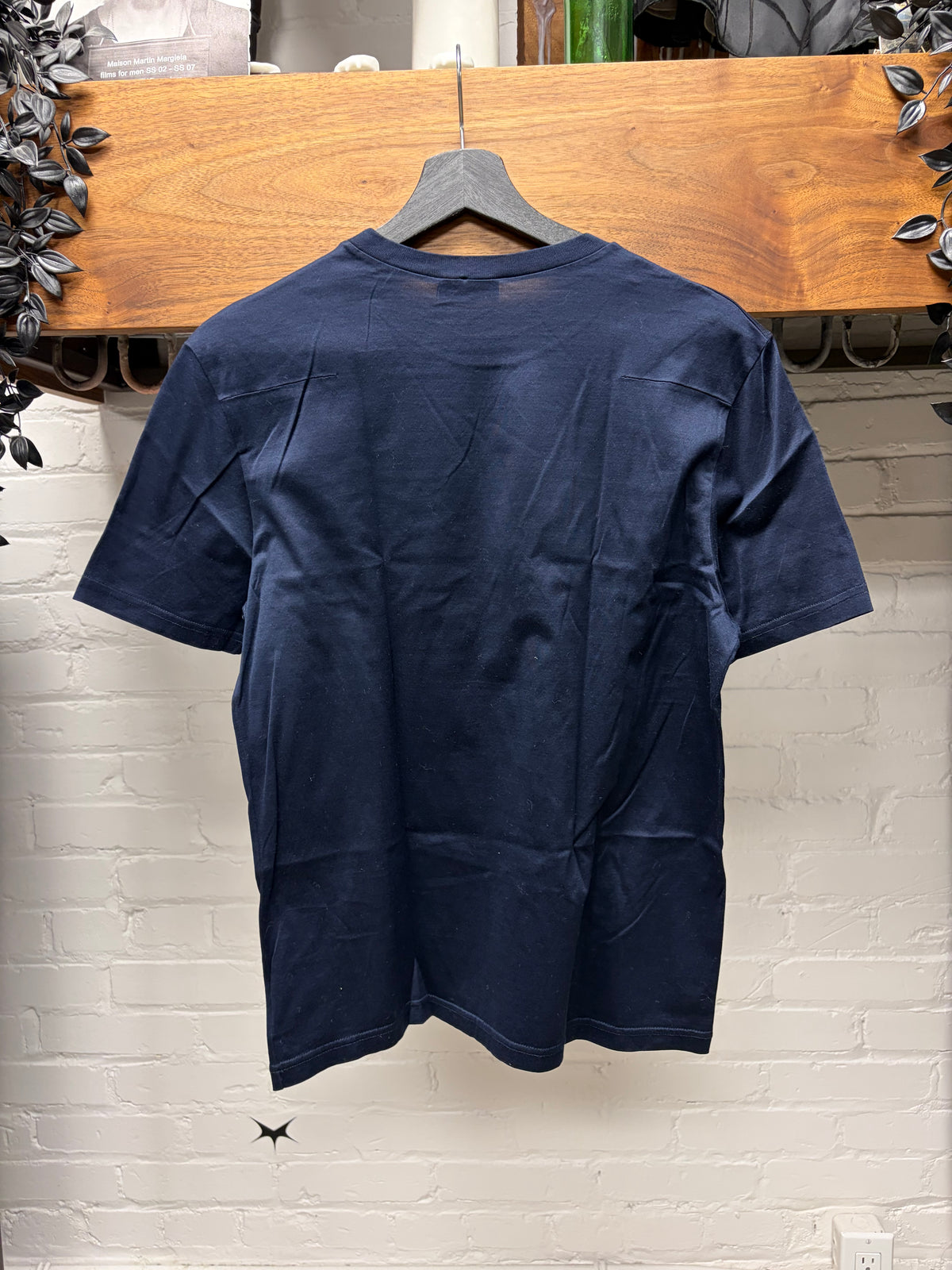 Dior Homme ‘Bee’ Embroidered Logo Navy/White T-Shirt
