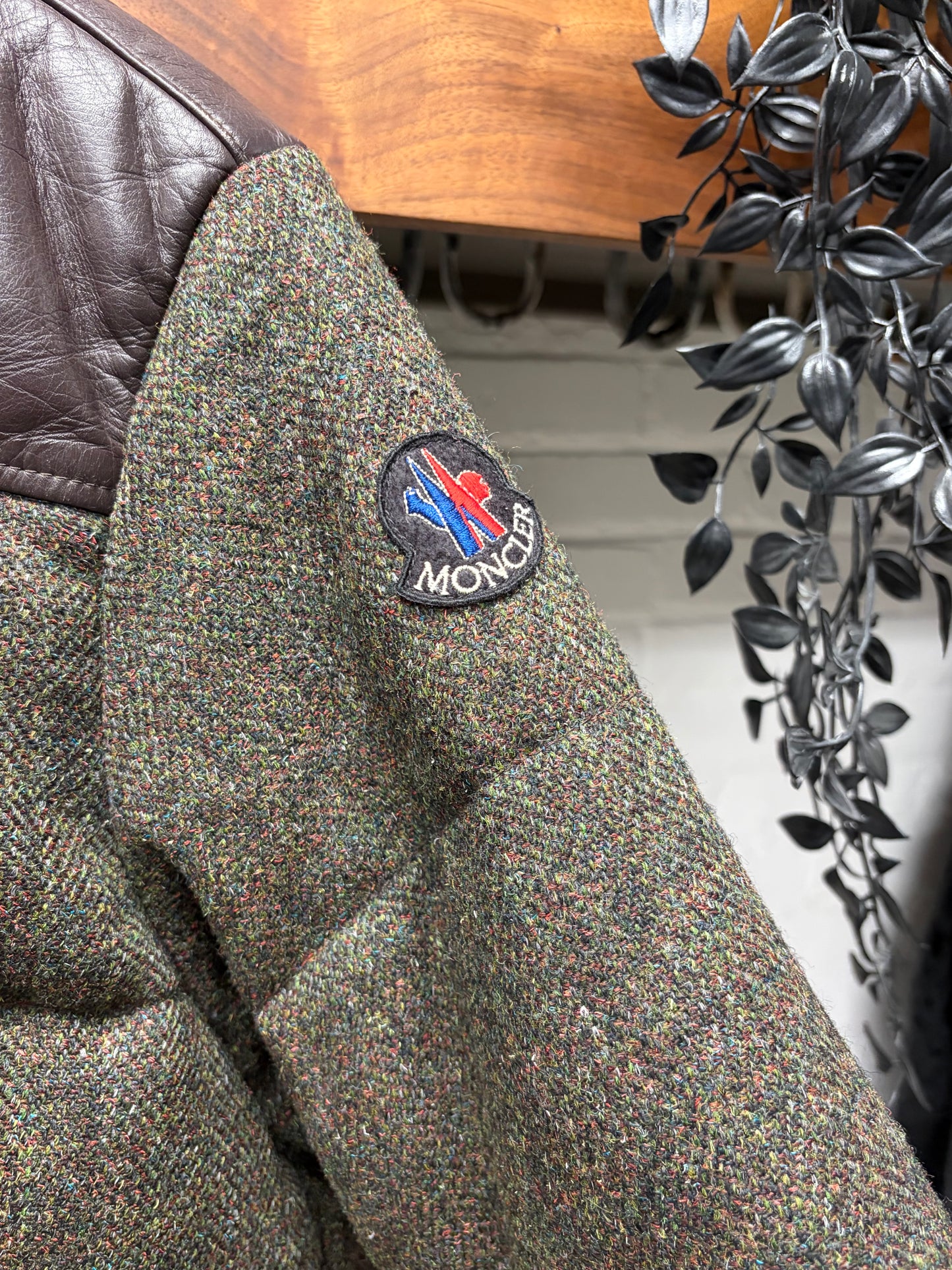 2008 Junya Watanabe x Moncler Wool/Leather Hybrid Down Filled Jacket