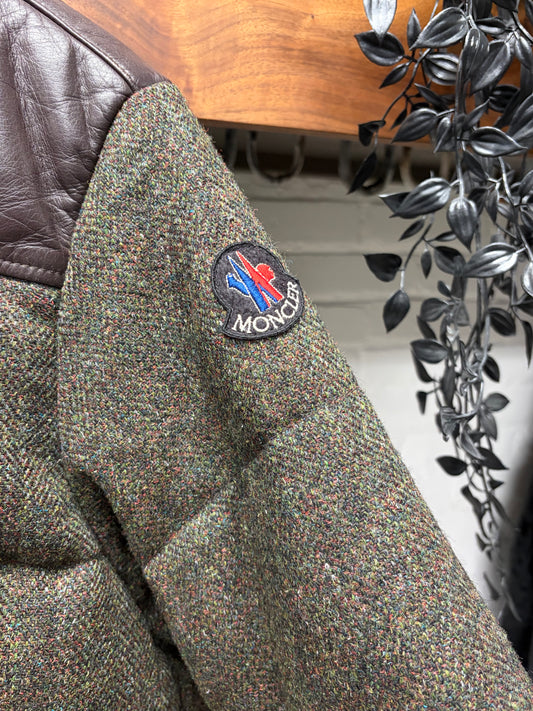 2008 Junya Watanabe x Moncler Wool/Leather Hybrid Down Filled Jacket