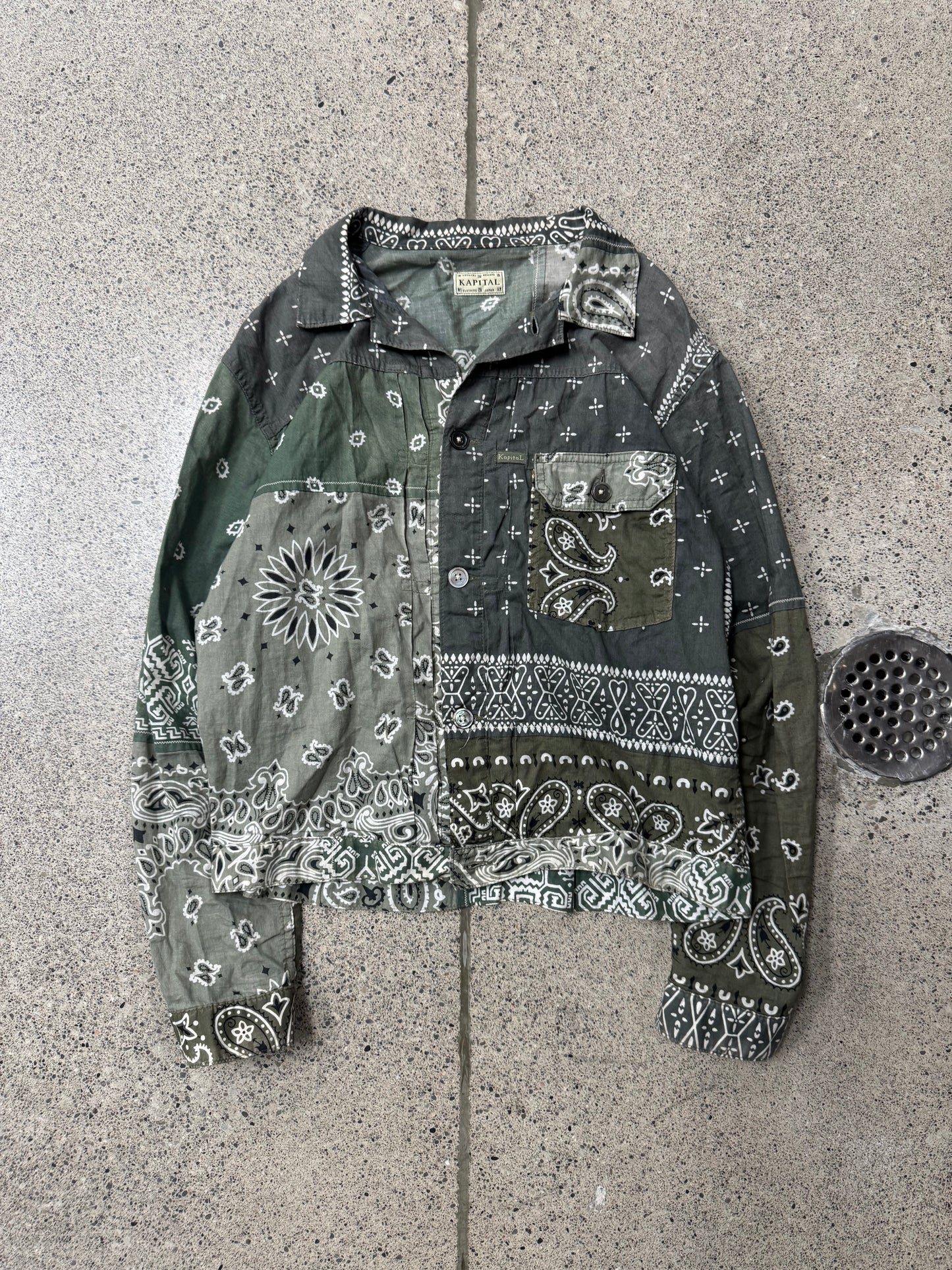 SS2024 Kapital Paisley Patchwork ‘Type 1’ Trucker Jacket