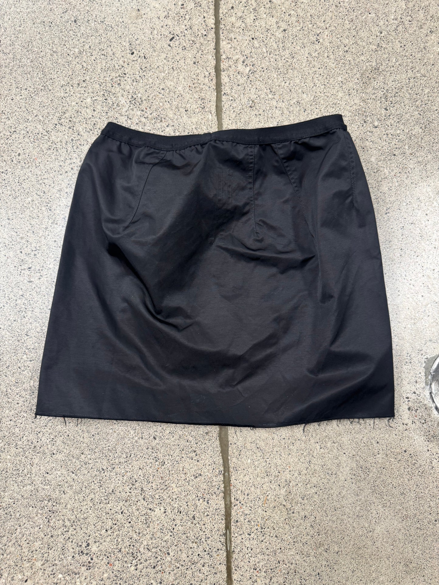 Rick Owens ‘Sacrmini’ Cutout Black Mini Skirt