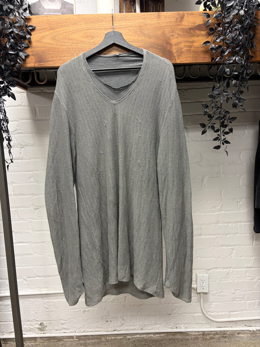 Transit Double Layered Grey Knit Sweater