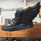 Jeremy Scott Wings 2.0 Black Patent Leather High Top Sneakers