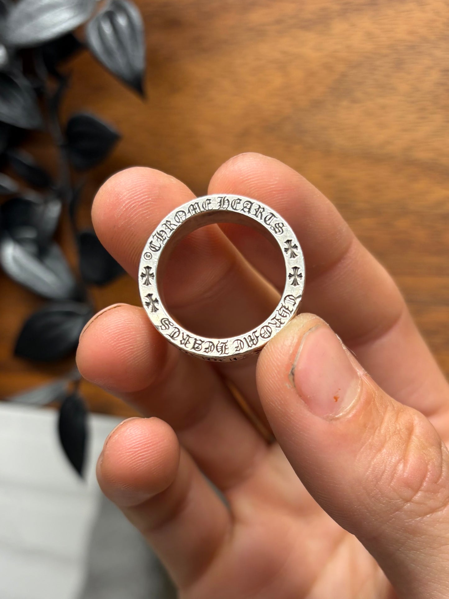 Chrome Hearts ‘Fuck You’ 925 Silver ‘Spacer Ring’