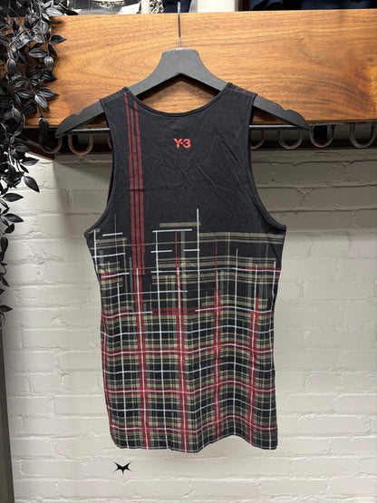 Y-3 by Yohji Yamamoto x Adidas Plaid Black/Red Tank Top