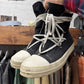 Rick Owens DRKSHDW Canvas ‘Pentagram’ Lace Sneakers