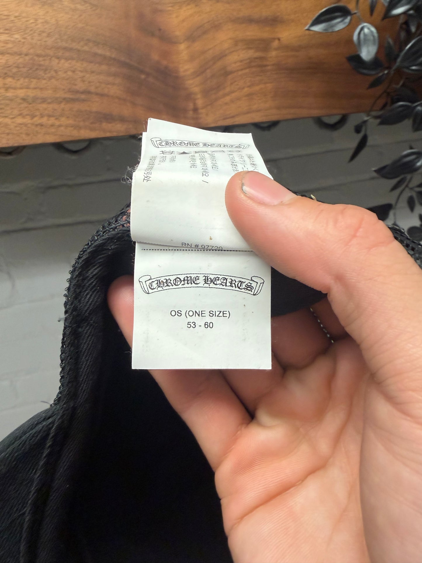 Chrome Hearts ‘Eye Chart’ Faded Black Mesh Trucker Hat