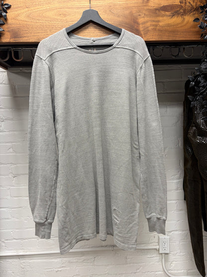 Rick Owens DRKSHDW Heavy Cotton Grey Long Sleeve Shirt