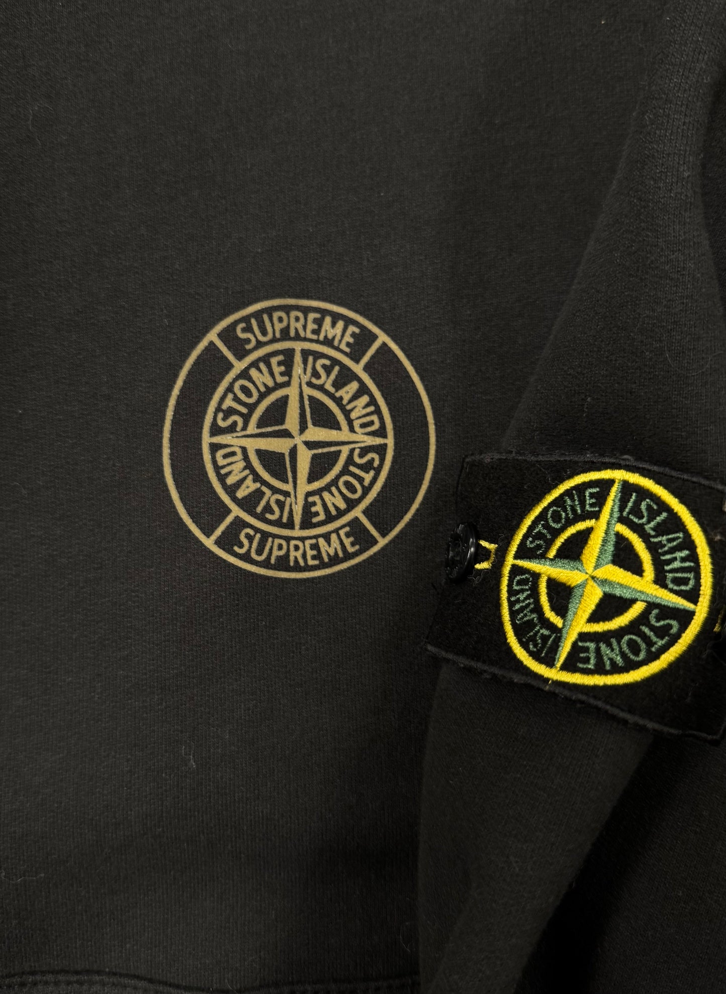 AW2017 Supreme x Stone Island Reflective 3M Pullover Hoodie