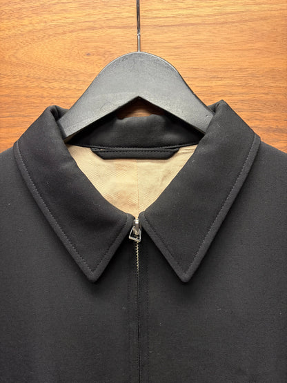 Lemaire Black Military Inspired Blouson with Quilted Liner