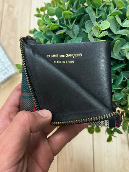 Comme Des Garçons Plaid Patchwork Wallet