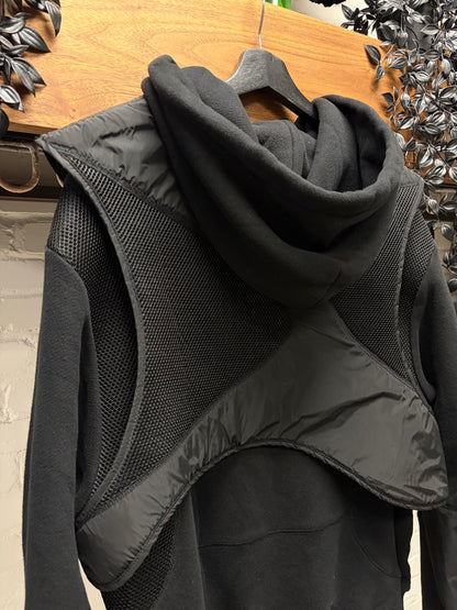 Heliot Emil Black ‘Vest Layered’ Tactical Two Piece Hoodie