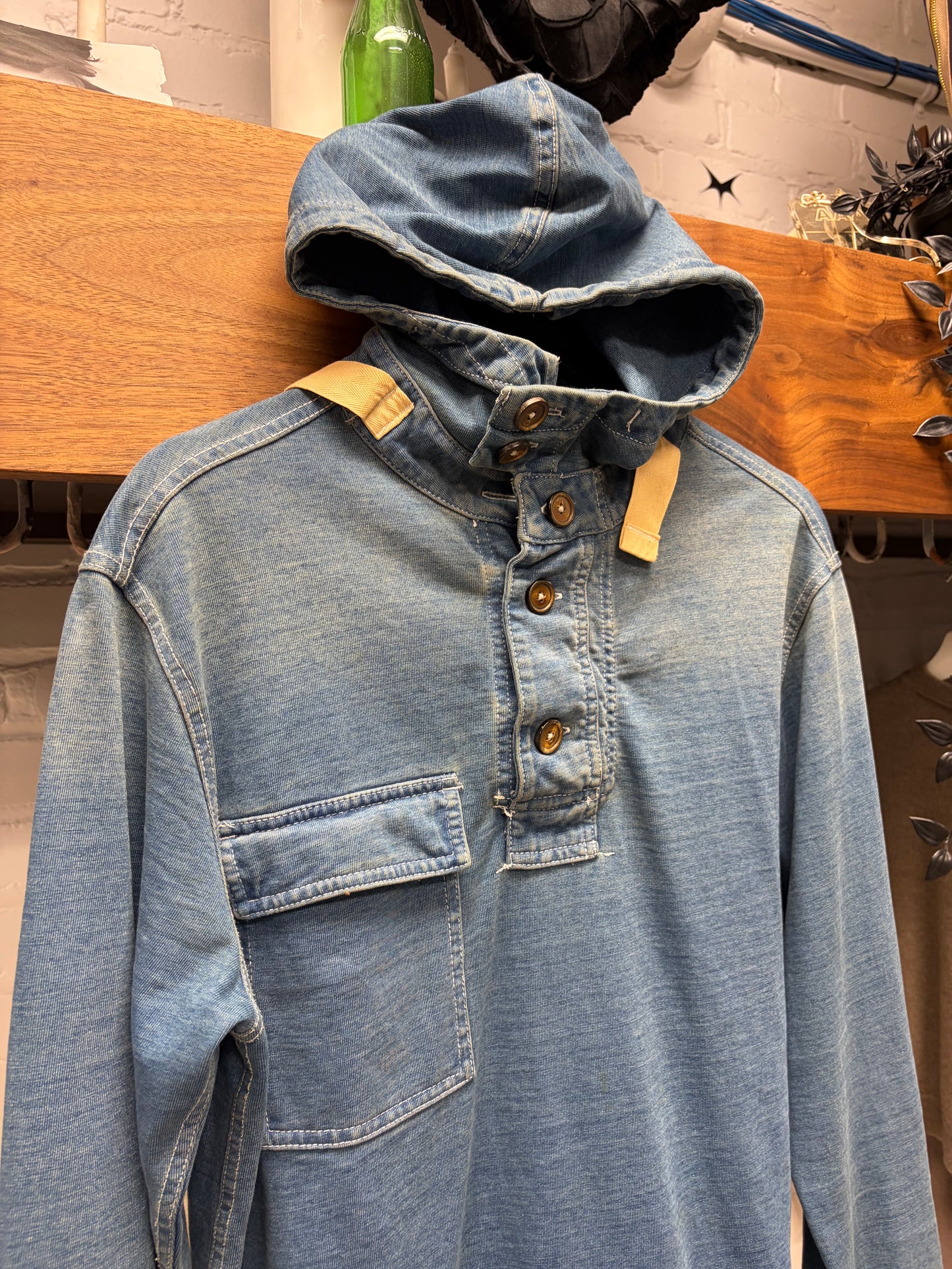 Vintage Polo by Ralph Lauren ‘Gunner Smock’ Washed Blue Denim Jacket