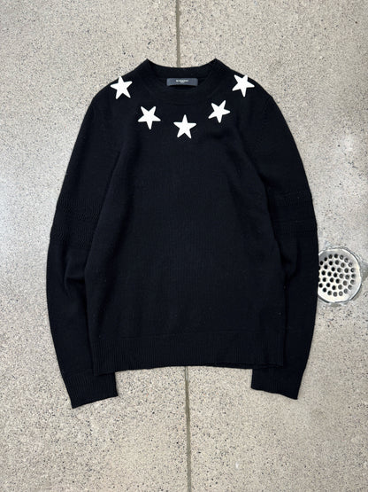 AW2014 Givenchy ‘Stars’ Embroidered Patch Wool Sweater