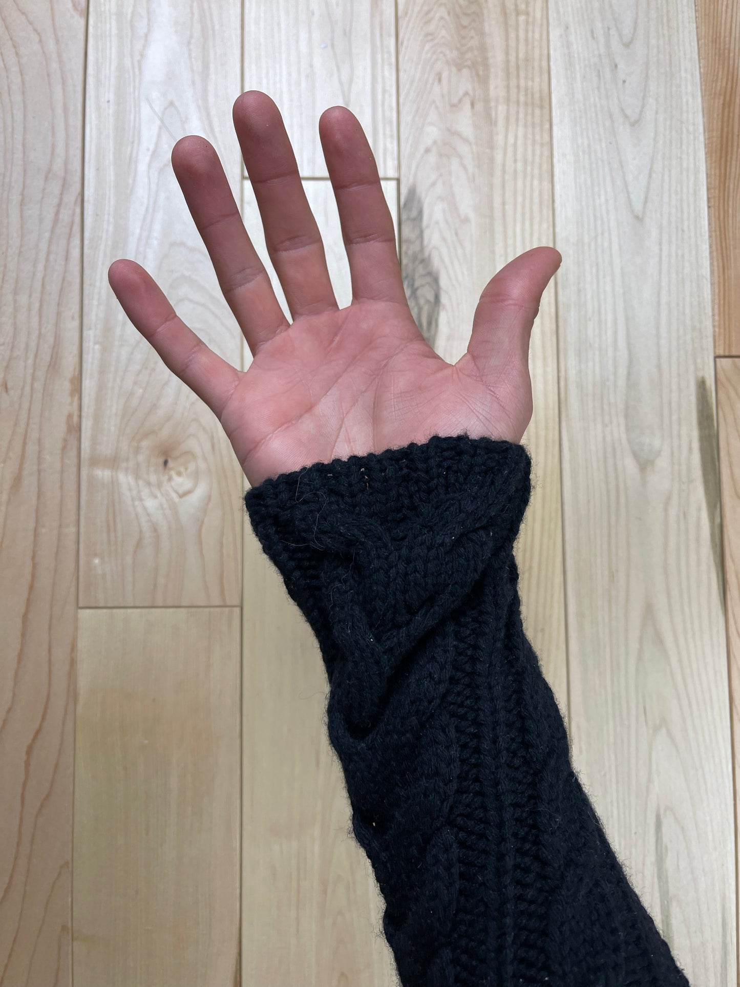 Vintage Y’a by Yohji Yamamoto Cable Knit Wool Armwarmers