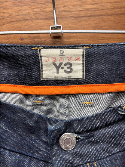 Y-3 Yohji Yamamoto x Adidas ‘3 Stripes’ Pocket Bootcut Denim