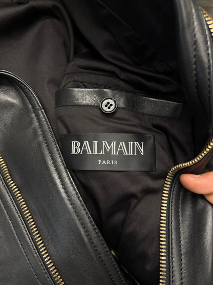 Balmain by Olivier Rousteig ‘Corset Lace’ Leather Biker Jacket