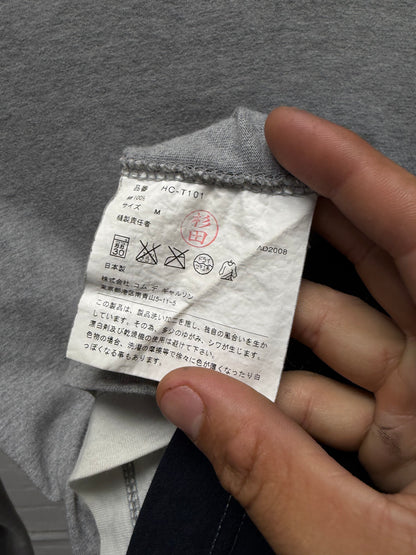 2008 Comme Des Garçons Homme ‘Patchwork’ Panelled Cotton Geometric Long Sleeve Shirt