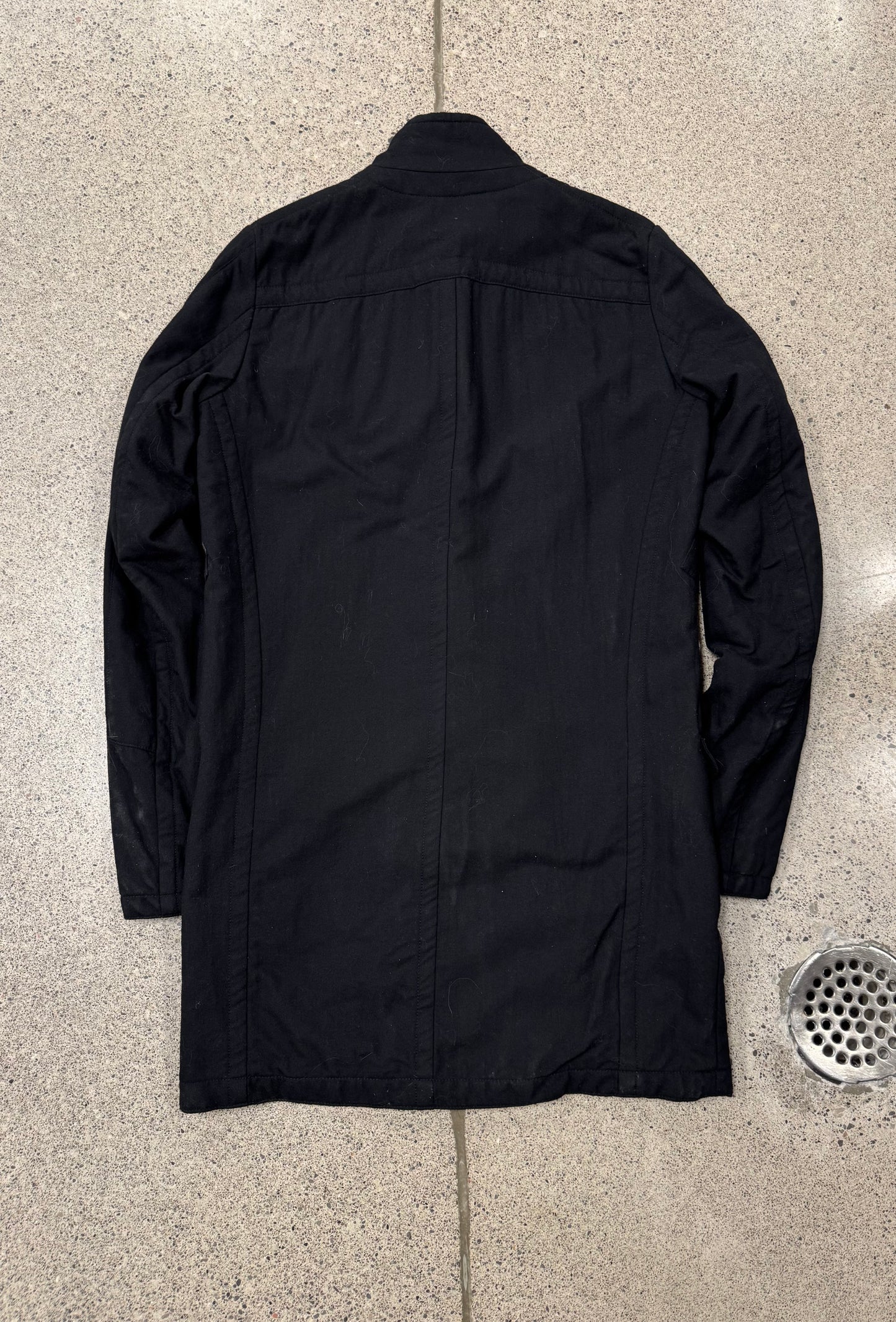 AW2011 Julius ‘Serge’ Black Nylon Long Coat