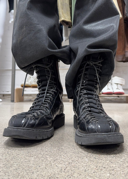 SS2011 Dior by Kris Van Assche ‘Multi-Lace’ Combat Boots