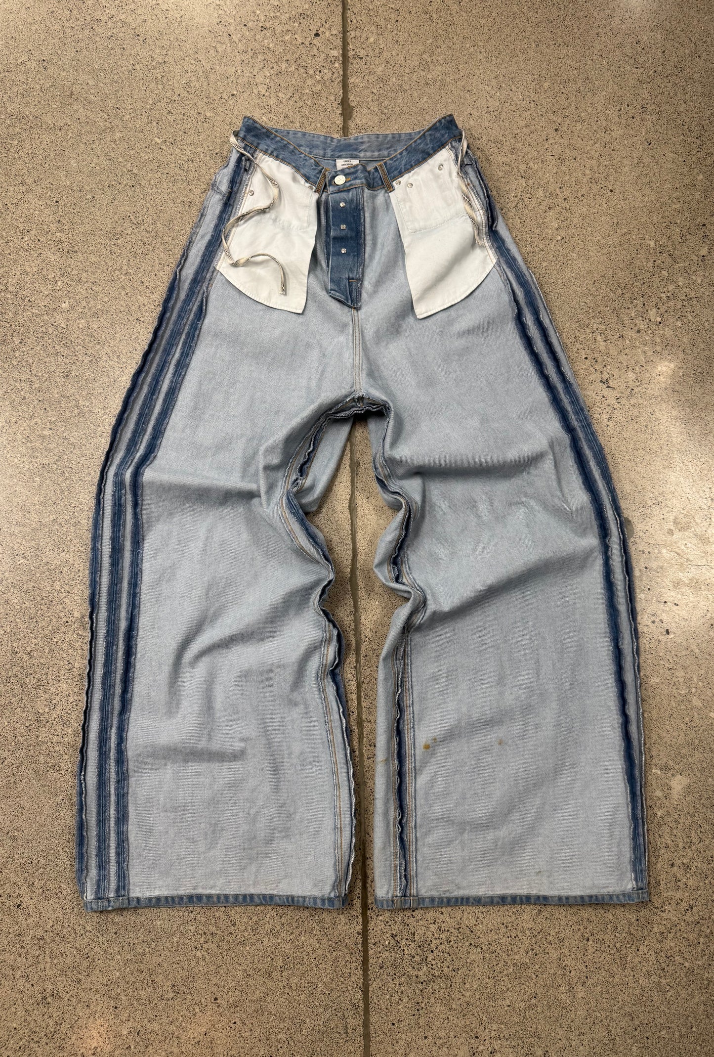 Vetements ‘Inside Out’ Wide Leg Denim