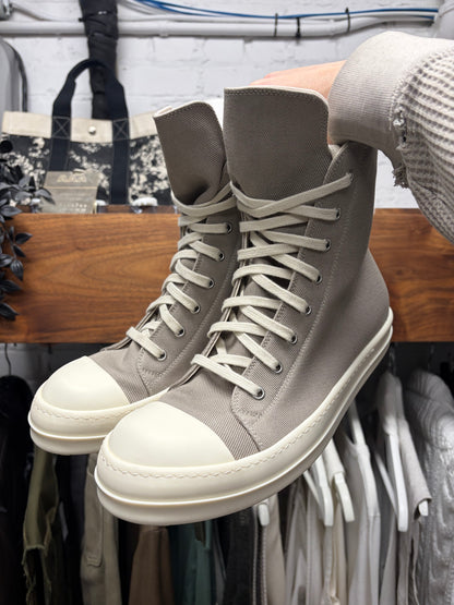 AW2025 Rick Owens ‘Concordians’ Pearl ‘Ramones’ High Top Sneakers