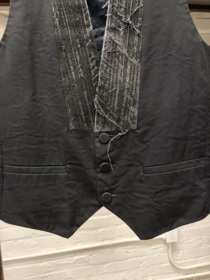 Maison Martin Margiela Boiler Vest with Pleated Denim Lapels