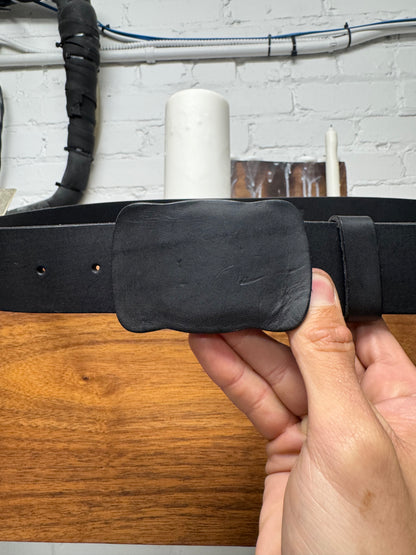 Maison Martin Margiela ‘Faceless’ Black Leather Belt