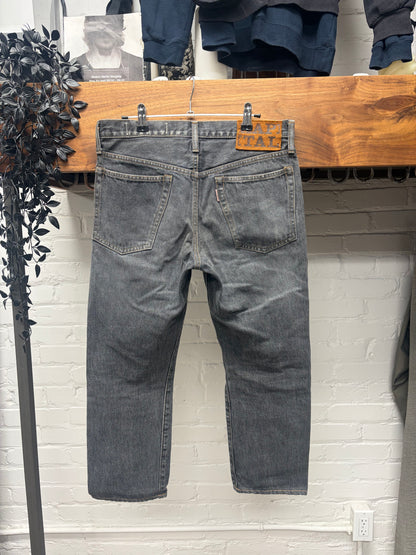 Kapital Raw Washed Grey Bootcut Denim