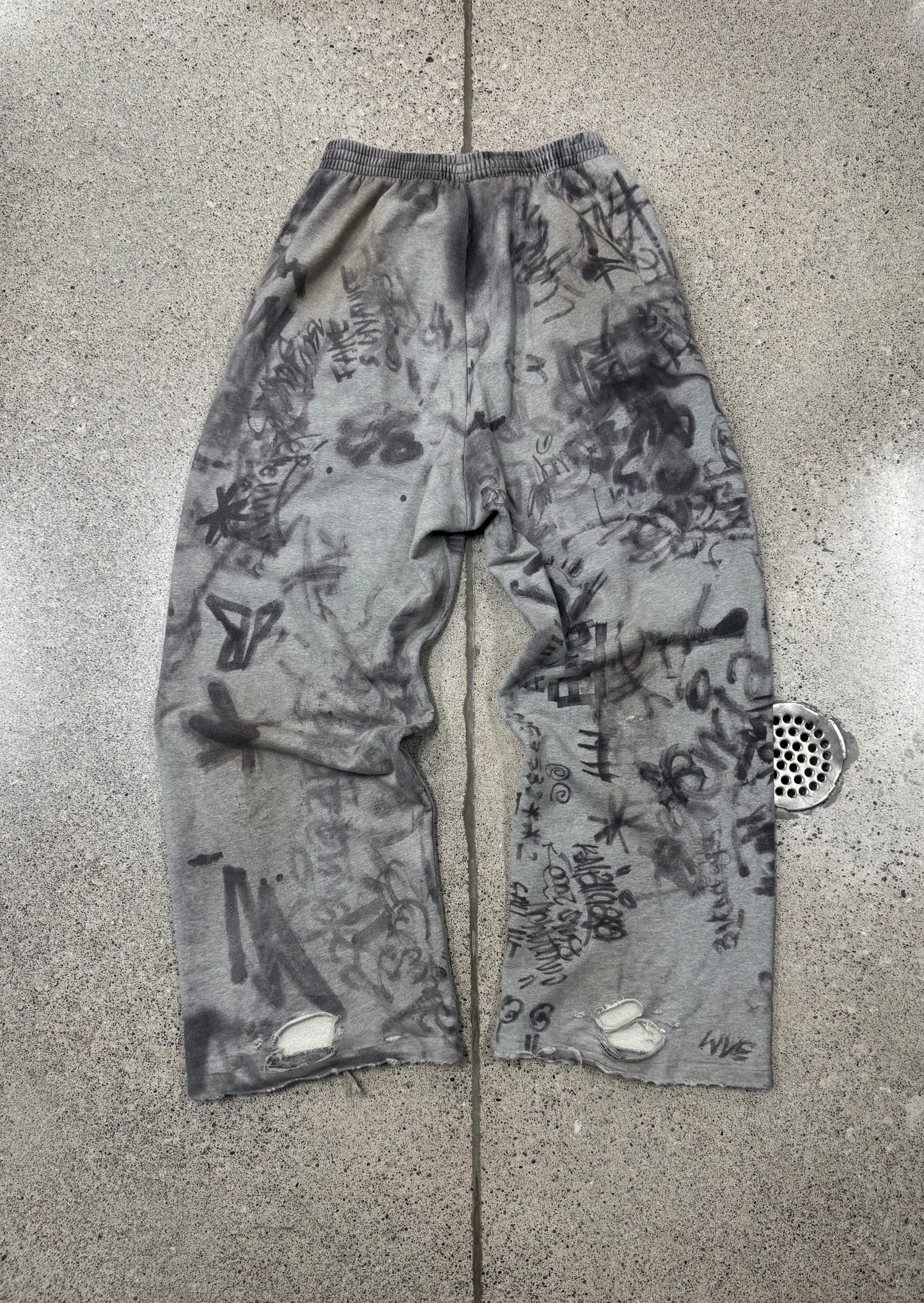 SS2023 Balenciaga ‘Mudshow’ Graffiti Skater Sweatpants