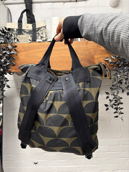 Marni x Porter Black/Green Nylon Tote Bag