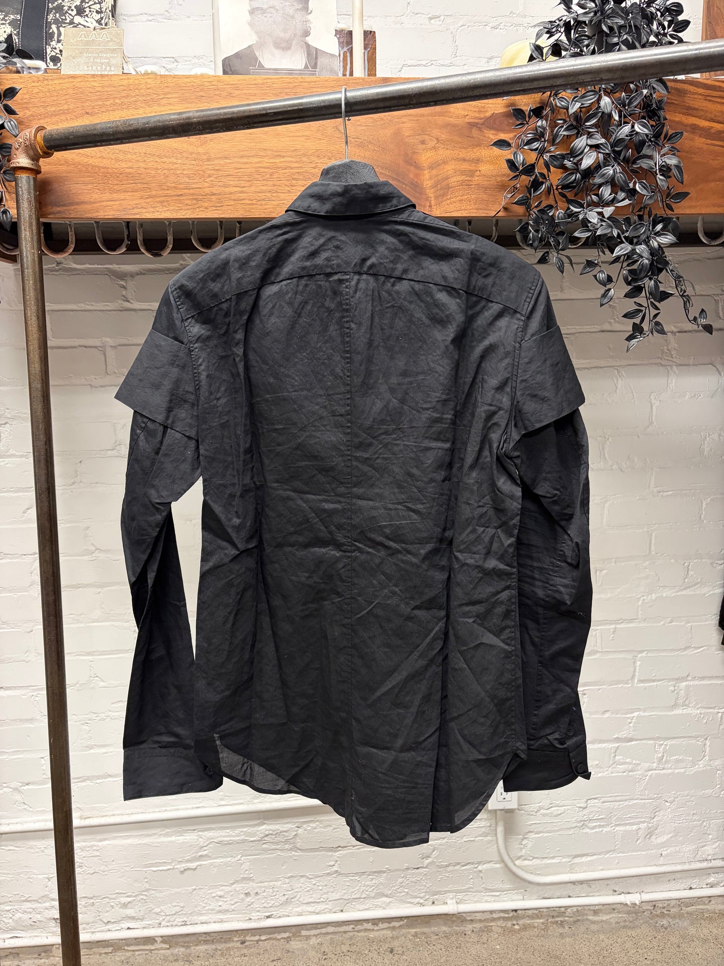 SS2017 Julius Layered Military Inspired Button Up Shirt