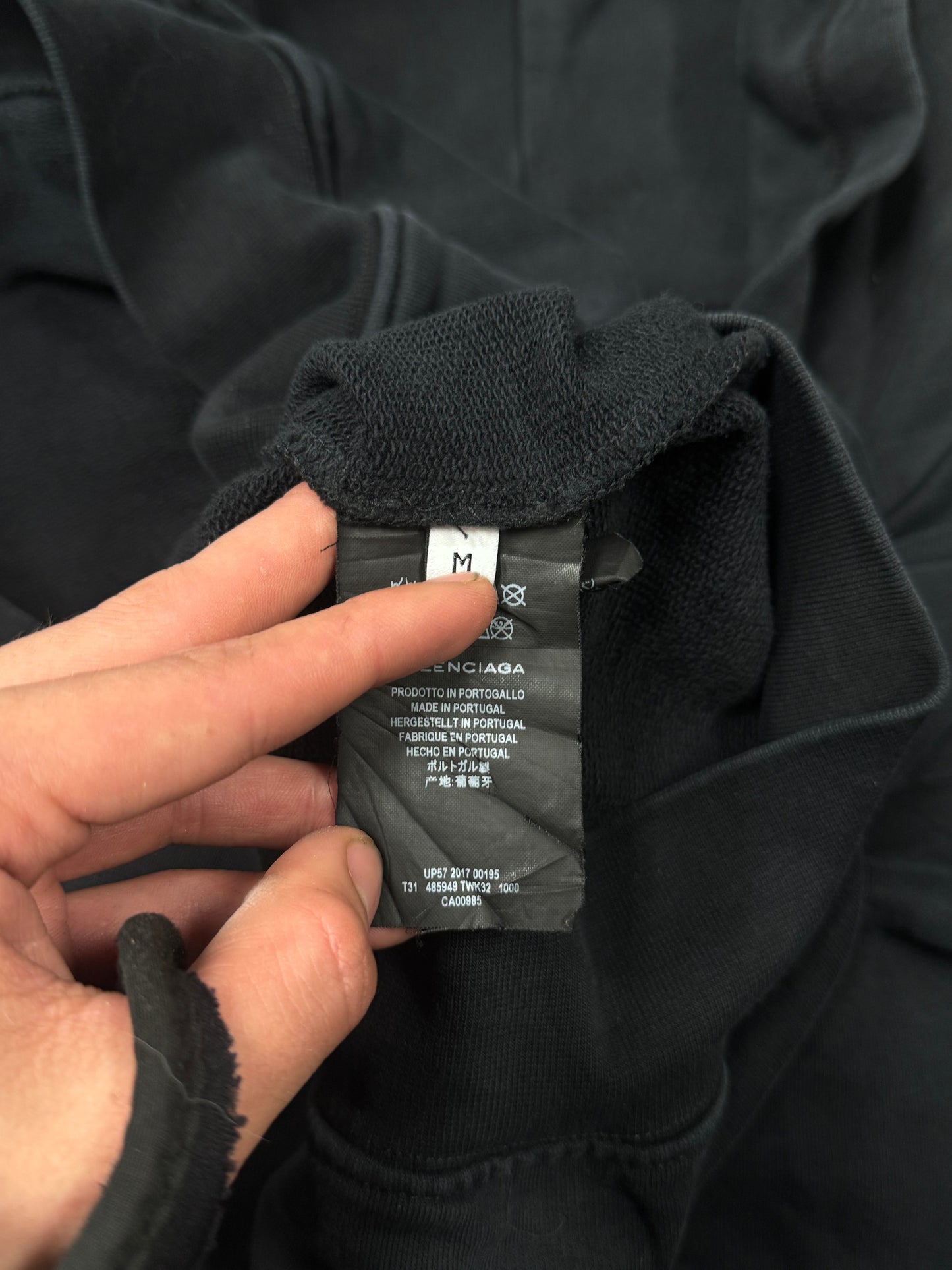2017 Balenciaga by Demna Gvasalia ‘Kering Group’ Pullover Hoodie